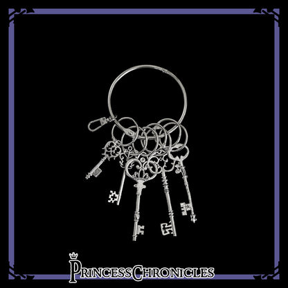 Princess Chronicles - Secret Morning Paper - Vintage Lolita Silver Key Hangings
