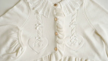 Dark Star Island - Sugar Frost - Sweet Lolita Cardigan Knit Embroidered Sweater