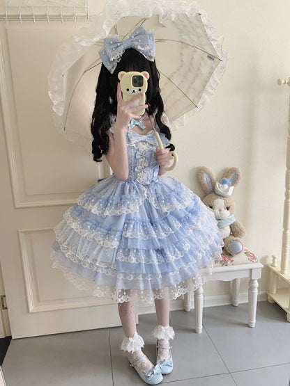 Sugar Girl - Love Overture - Sweet Lolita JSK, Tiered Ruffles Dress