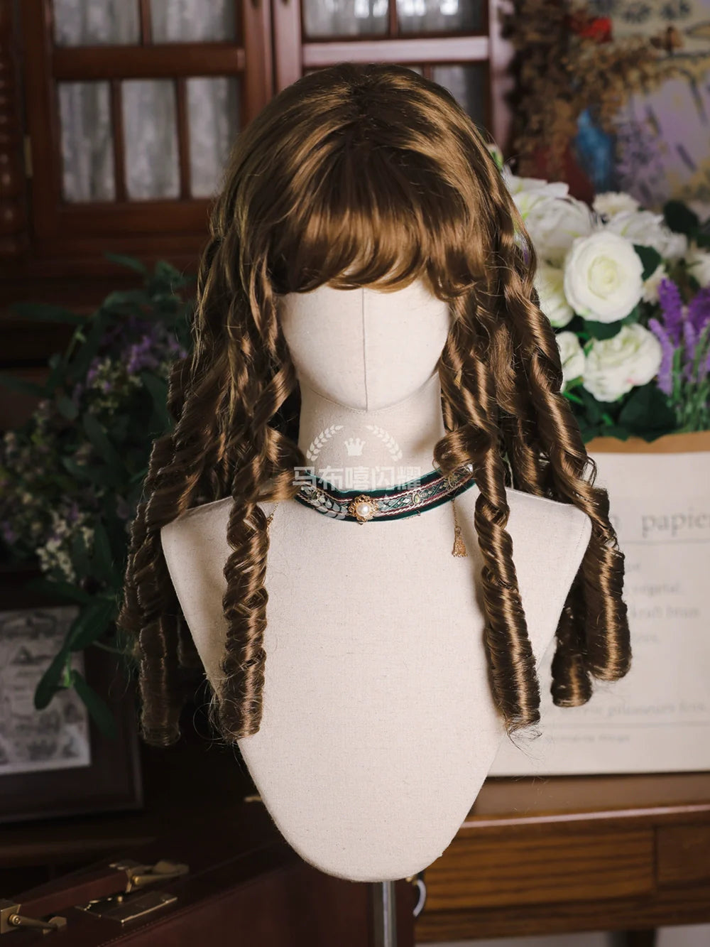Mabuxi - Retro Lolita Wig Elegant Roman Curls Gorgeous Court Wigs