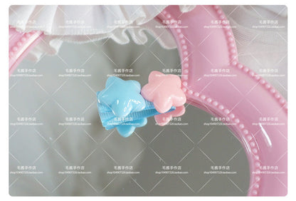 MaoJiang Handmade - Sweet Lolita Hair Pins Star Shape Multicolor