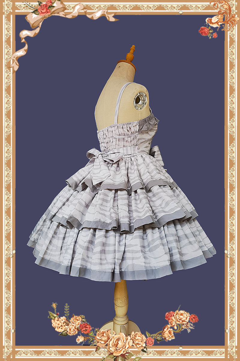 Infanta - Cloth Cat - Kawaii Lolita JSK Multi-Color Tiered Ruffles Dress