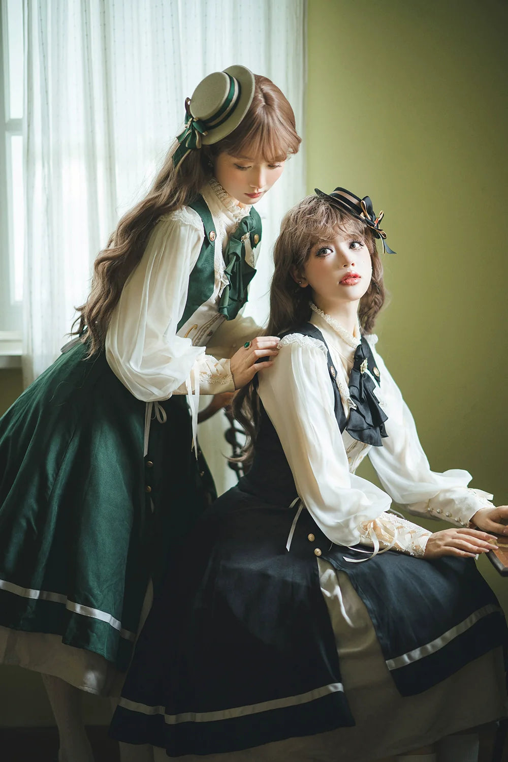 Miss Point - Golden Movement - Elegant Lolita Fishbone Skirt Customized