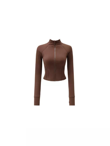 Slim fit zipper tops【s0000007034】