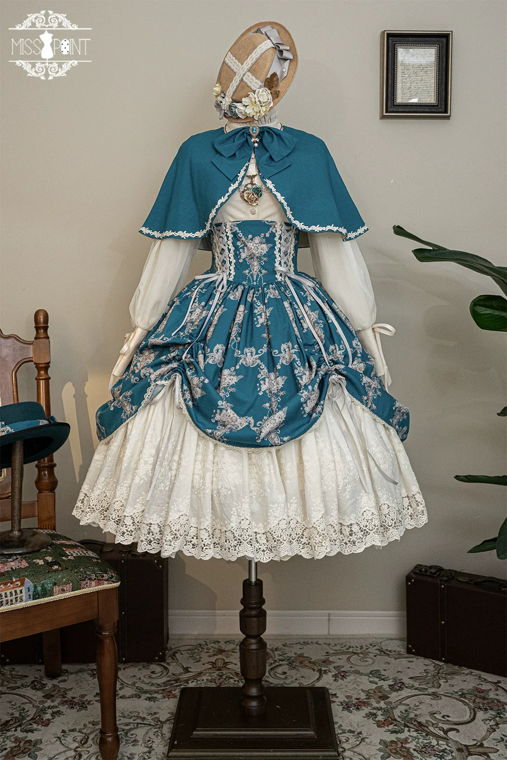 Miss Point - Customized Vintage Lolita Skirt Elegant Pullover Fishbone SK