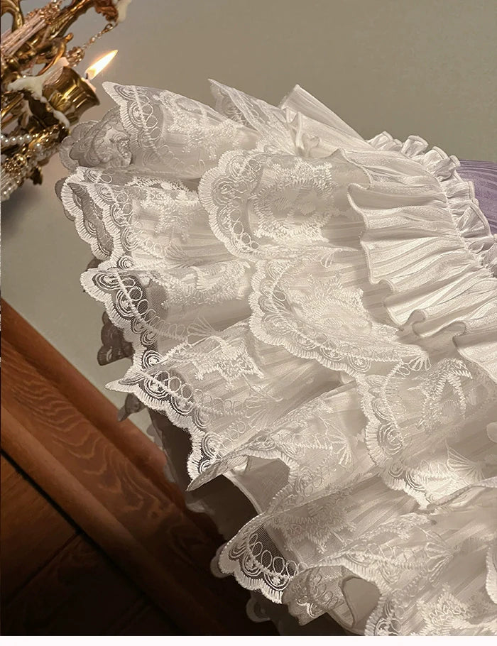 Alice Girl - Arrogant Miss - Sweet Lolita Jumper Dress with Tiered Lace Dress
