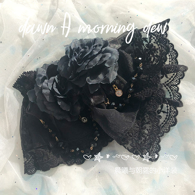 Dawn and Morning - Flower Wedding Lolita Accessories Headdress Set