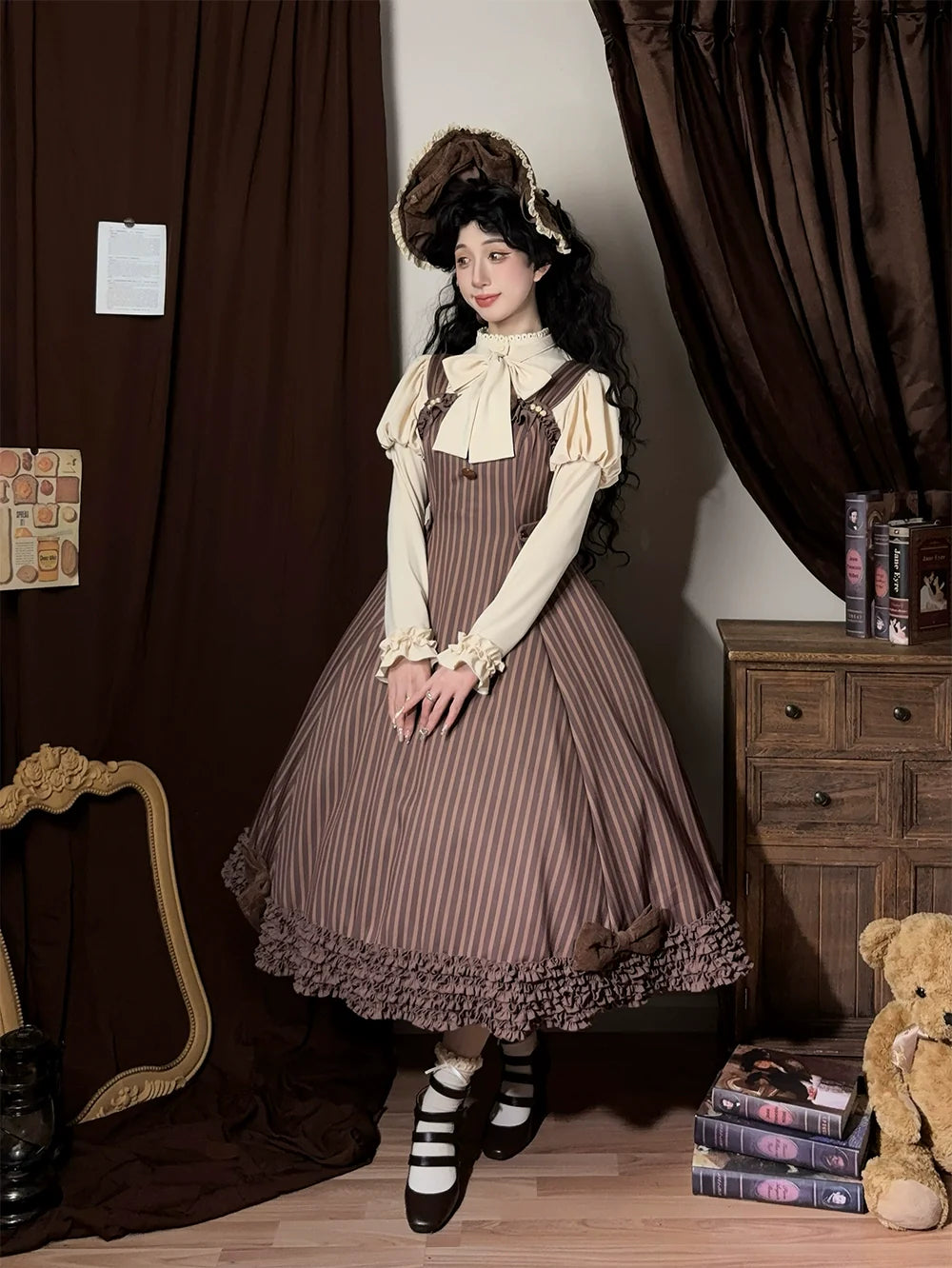 Miss Point - Classic Lolita JSK Customized Stripe Lolita Dress