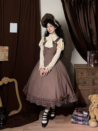 Miss Point - Classic Lolita JSK Customized Stripe Lolita Dress