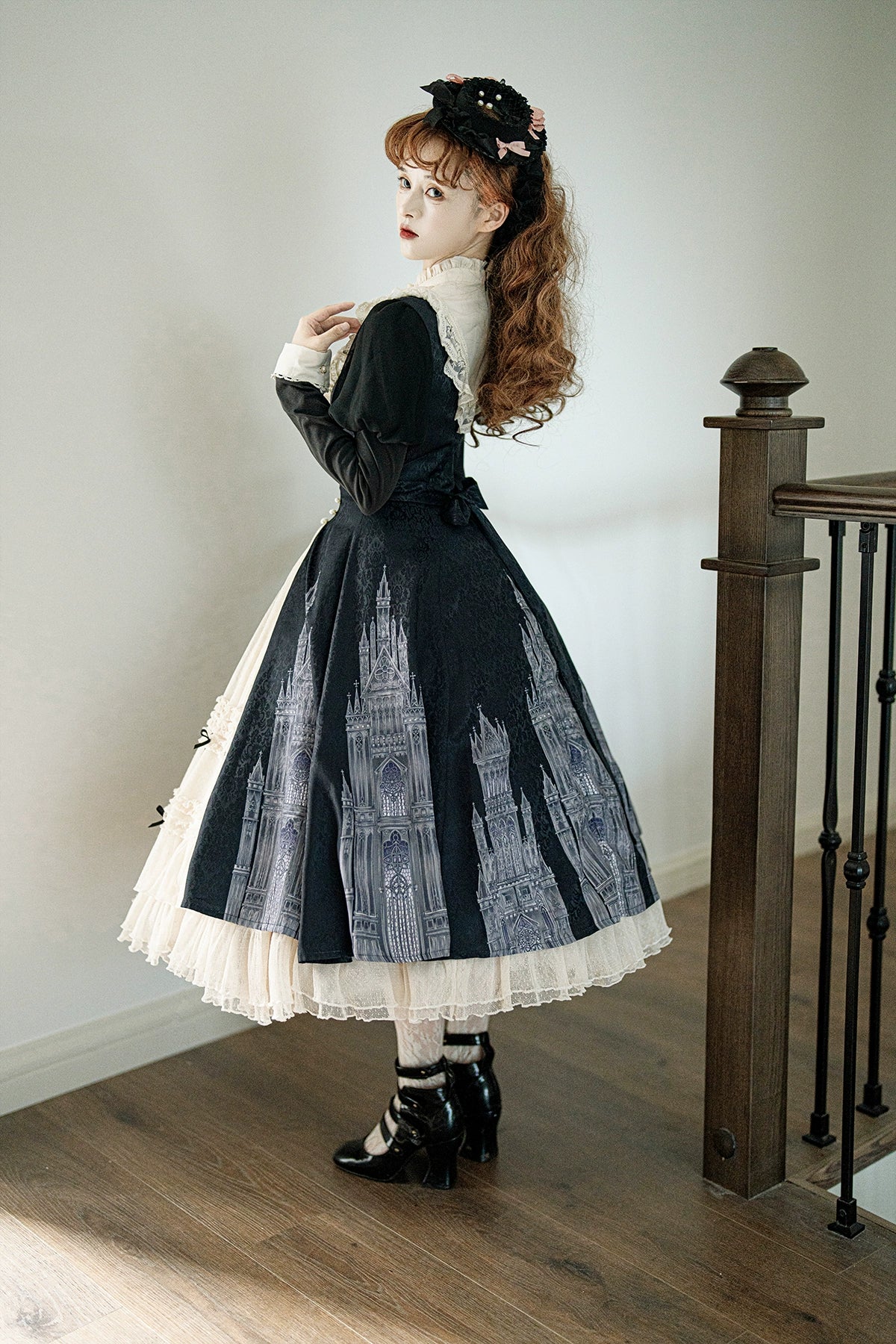 Letters from Unknown Star - Church Bell - Elegant Lolita OP Dress Long Sleeve Spring Autumn