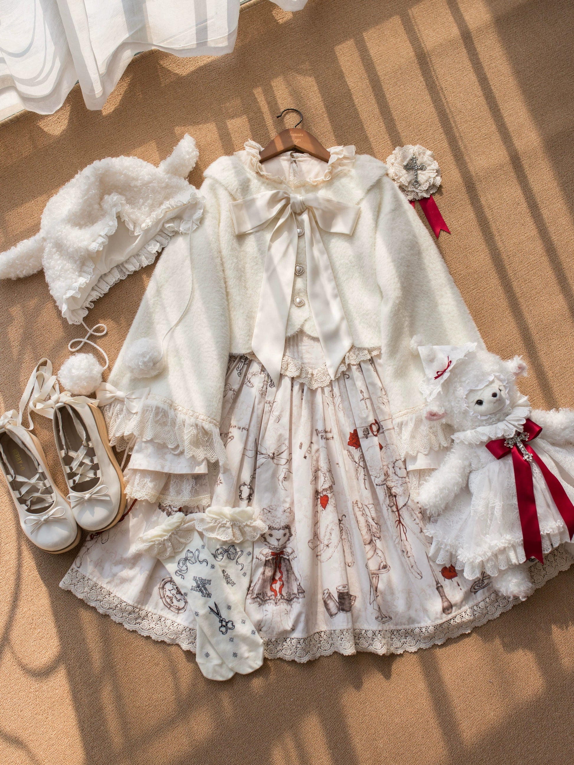 MIST - Qian's Letter - Sweet Lolita Sweater Winter Cardigan Coat