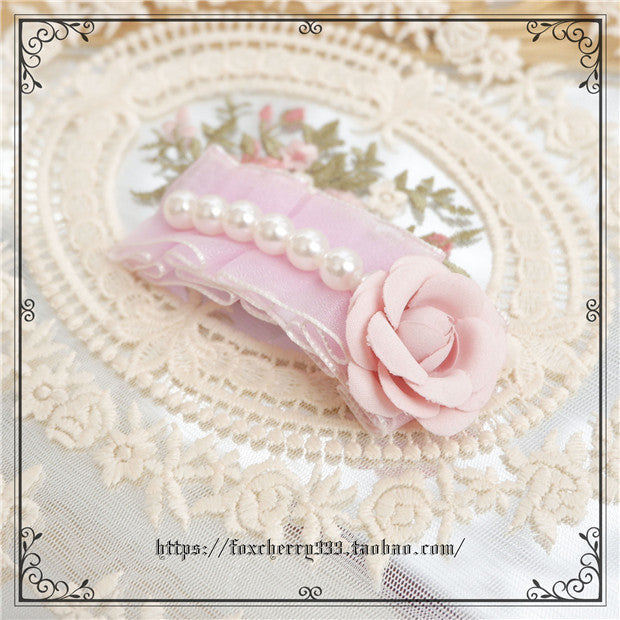 Fox Cherry - Sweet Lolita Bow Hairband Hairclip