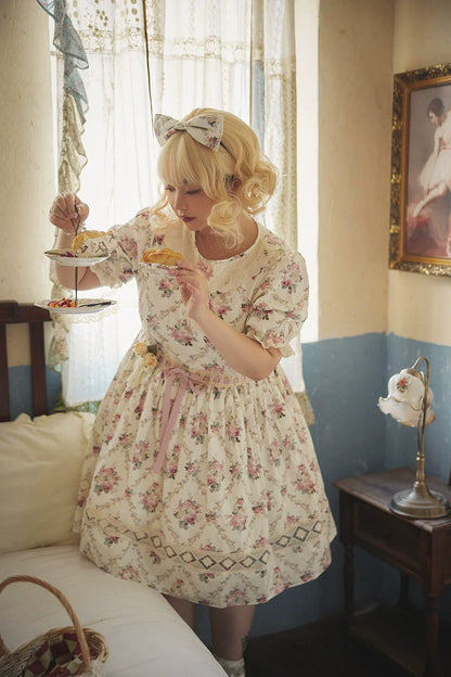 Miss Point - Customized Elegant Lolita OP Dress Cute Daily Girl Short Lolita Dress