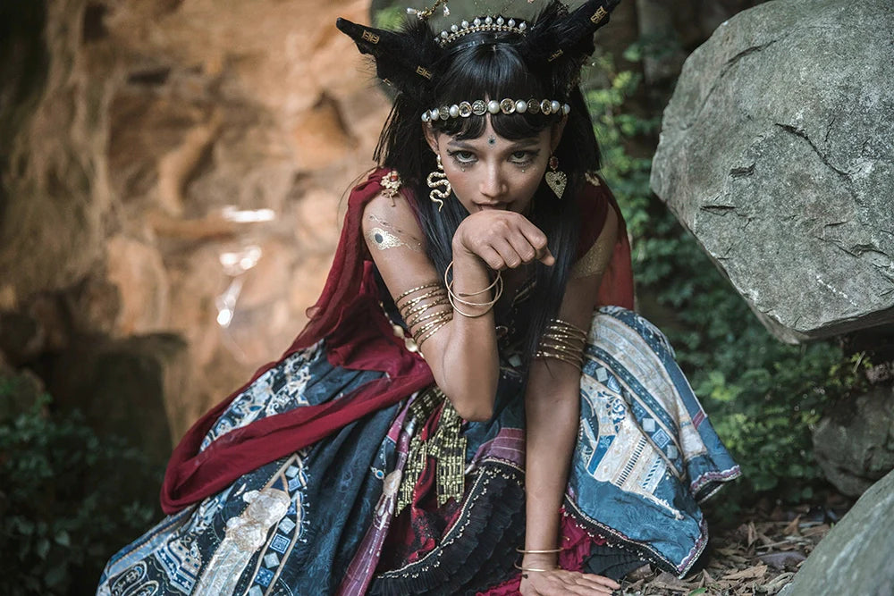 Miss Point - Dusk Best - Egyptian Lolita Dress Set Gorgeous JSK