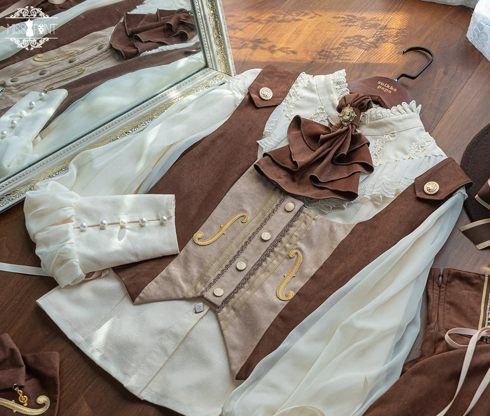 Miss Point - Golden Movement - Elegant Lolita Waistcost Short Vest Customized