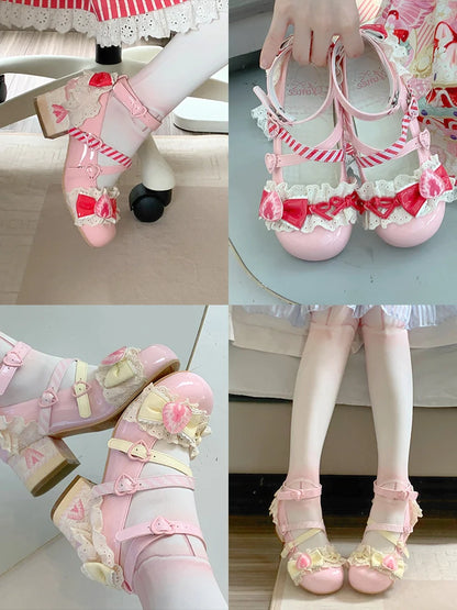 Aimee - Strawberry Limited 2.0 - Sweet Lolita Mary Jane Heel Shoes