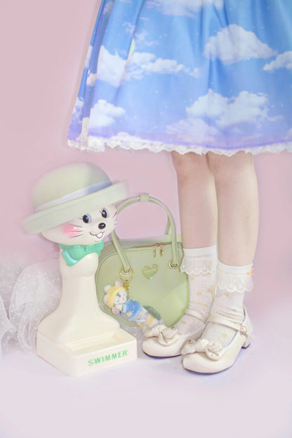 Dolly Doll - Little Fat Ding - Sweet Lolita Shoes Low Heel Round-toe Shoes