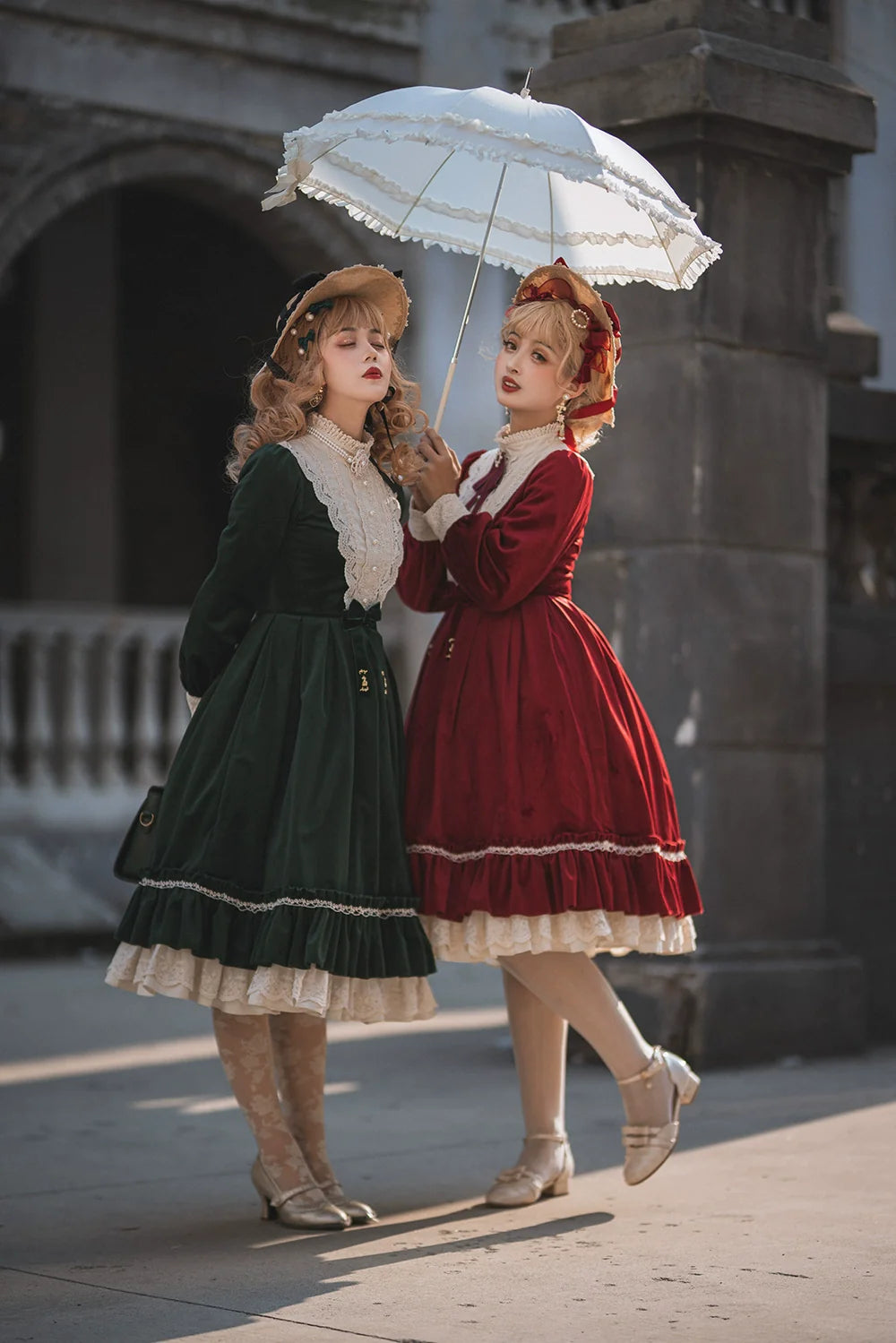 Miss Point - Customized Lolita Dress Vintage Elegant Velvet OP Dress