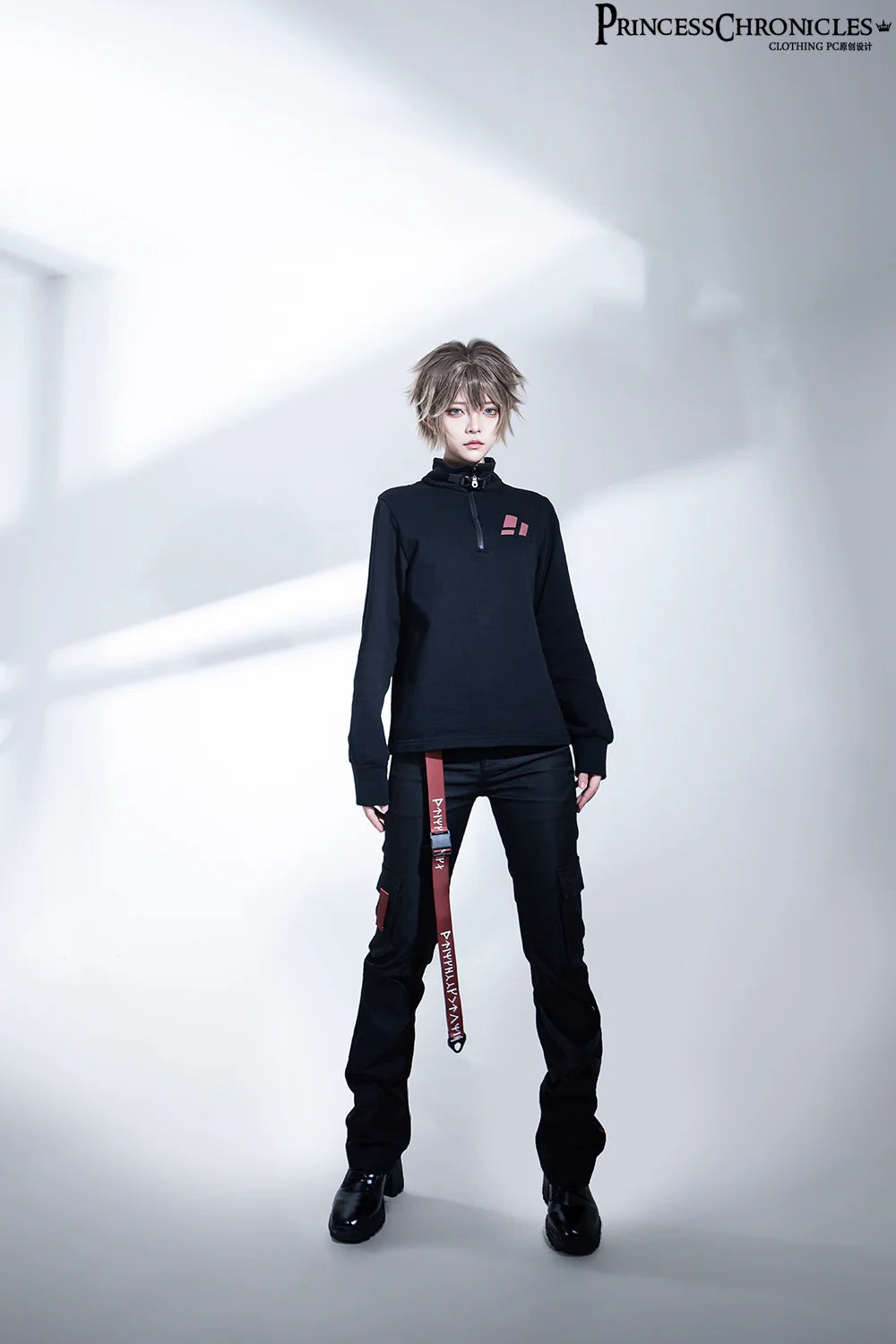 Princess Chronicles - Nameless Blade - Waste Soil Ouji Lolita Slim Black Pants