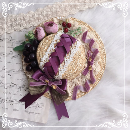 Chestnut Lolita - Louvre Vineyard Accessory Hairband Retro Lolita KC