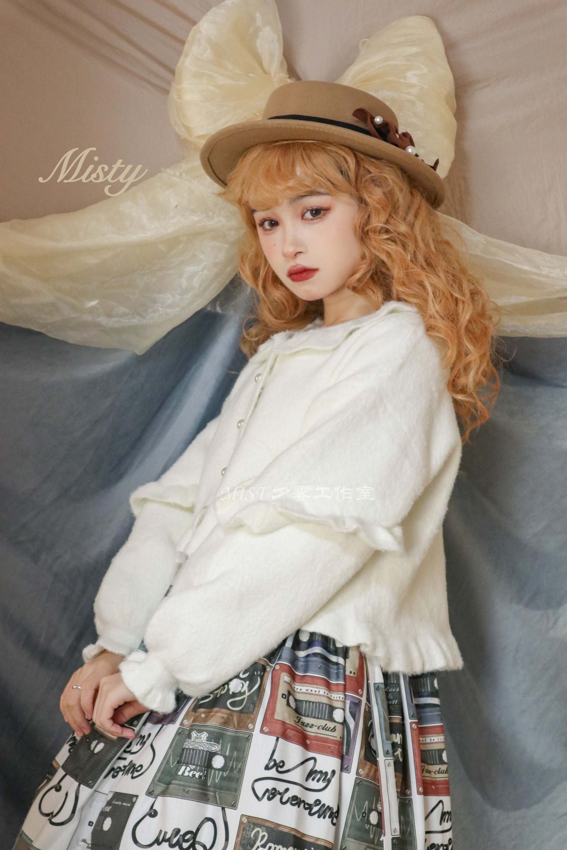 MIST - Small Ointment - Sweet Lolita Thick Sweater Coat Puff Sleeve