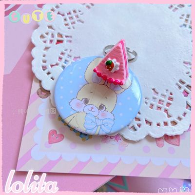 Kawaii Cake Heart Star Strawberry Lolita Rings