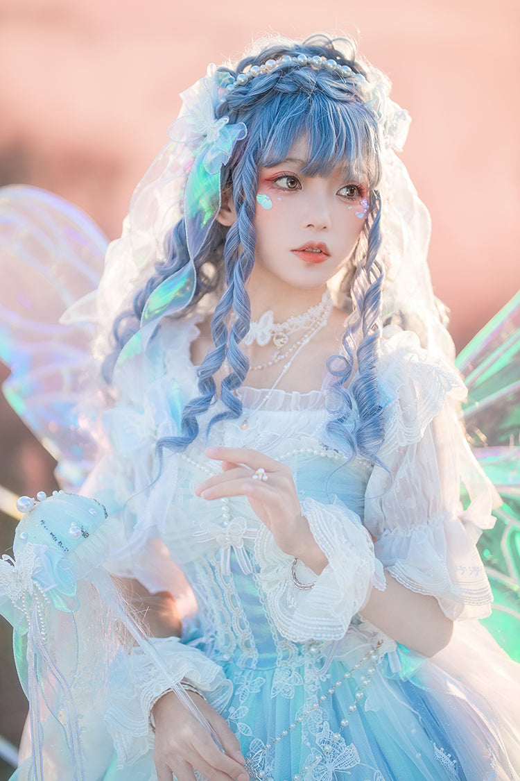 FantasyMirror - Exquisite Butterfly JSK Floral Wedding Lolita JSK Dress