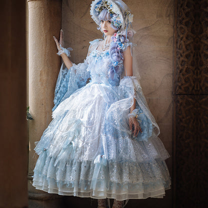 Cat Fairy - Cherry Blossom Girl - Gorgeous Lolita JSK Dress Tea Party Dress