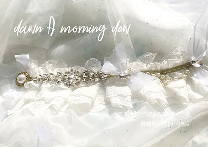 Dawn and Morning - Flower Wedding Lolita Accessories Headdress Set