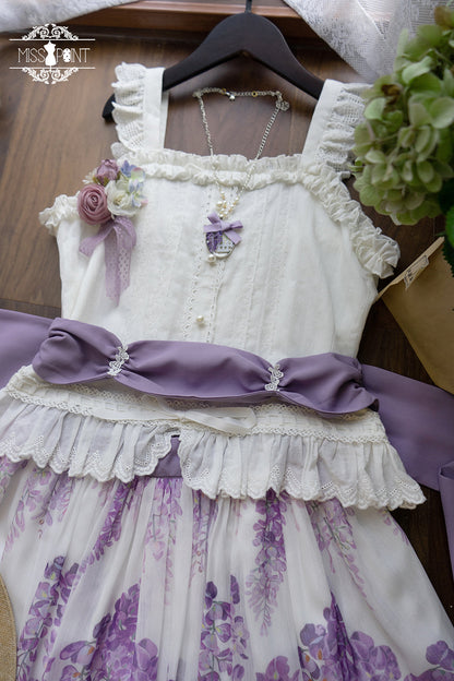 Miss Point - Midsummer Garden - Elegant Lolita Cotton Top