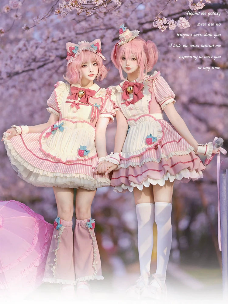 Sakurahime - Berry Bubble - Cute Lolita OP Dress Two Kawaii Styles