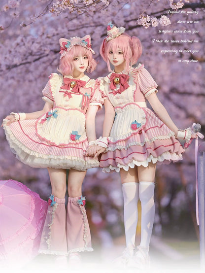 Sakurahime - Berry Bubble - Cute Lolita OP Dress Two Kawaii Styles