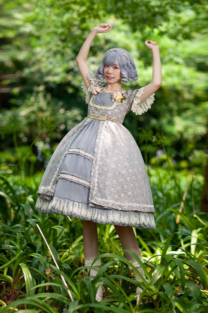Infanta - Rose Afternoon Tea - Cotton Floral Lolita OP
