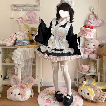 Hanguliang - Sweet Meow Nurse - Maid Lolita Skirt Set Kawaii Lolita Dress