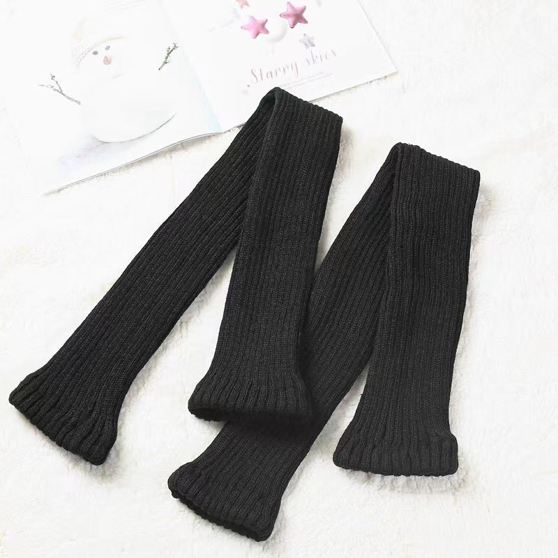 Hua Nai Cat - Winter Lolita Long Socks Knit Thigh-High Foot Covers
