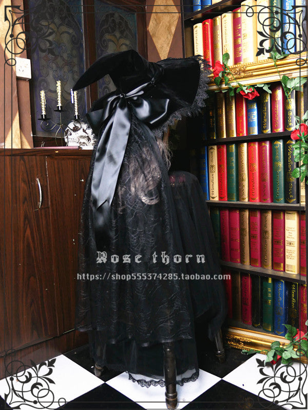 Rose Thorn - Holy Cross - 12 Colors Lolita Halloween Witch Hat