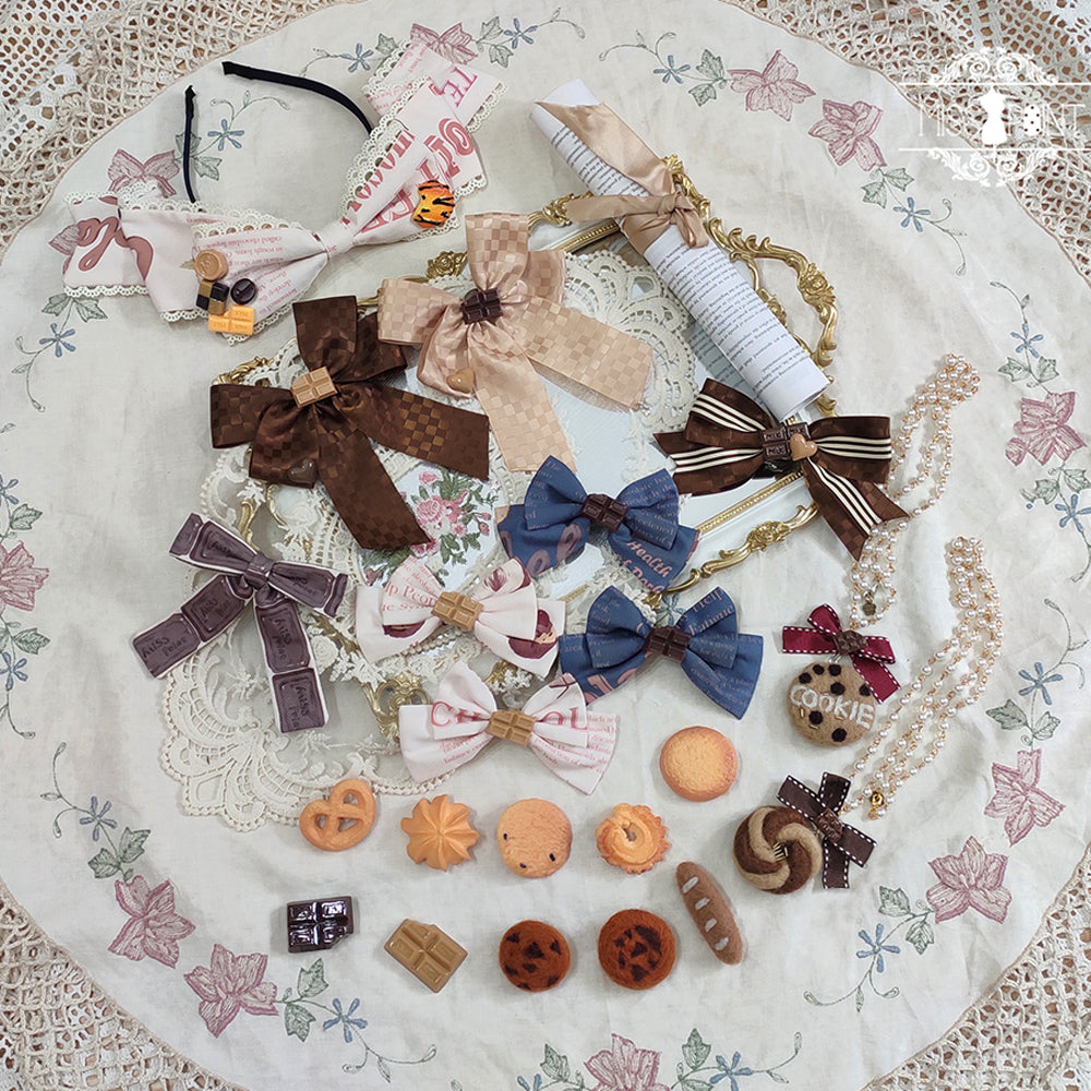 Miss Point - Chocolate Daily Lolita Bow KC Brooch