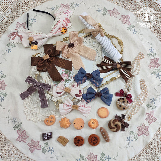 Miss Point - Chocolate Daily Lolita Bow KC Brooch