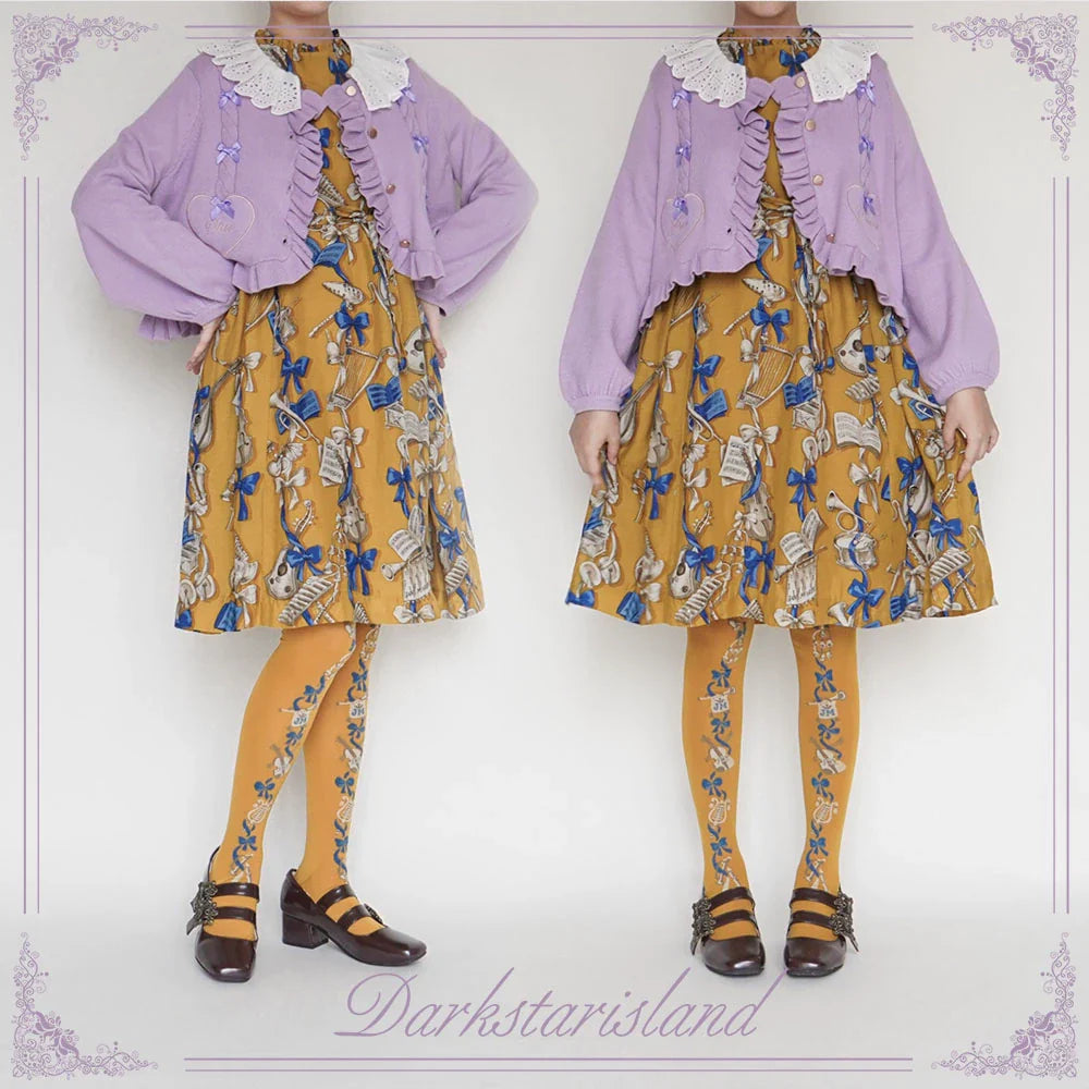 Dark Star Island - Sugar Frost - Sweet Lolita Cardigan Knit Embroidered Sweater