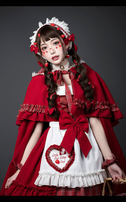 Youruipai - Little Red Riding Hood - Lolita Triangle Scarf