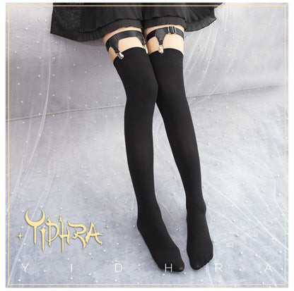 Yidhra - Lolita Tights Holdups Anti-slip Leg Clips