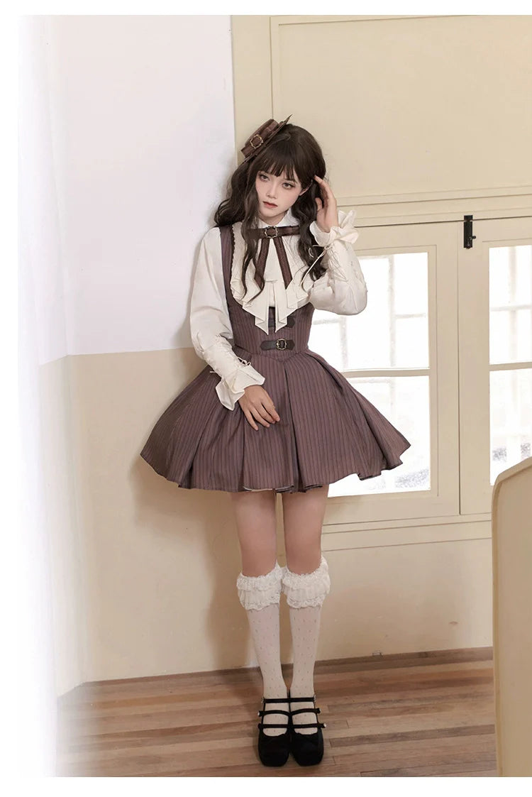 With PUJI - Ouji Lolita Shirt Bust-supporting JSK Dress