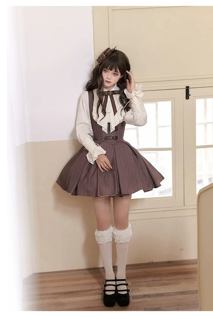 With PUJI - Ouji Lolita Shirt Bust-supporting JSK Dress
