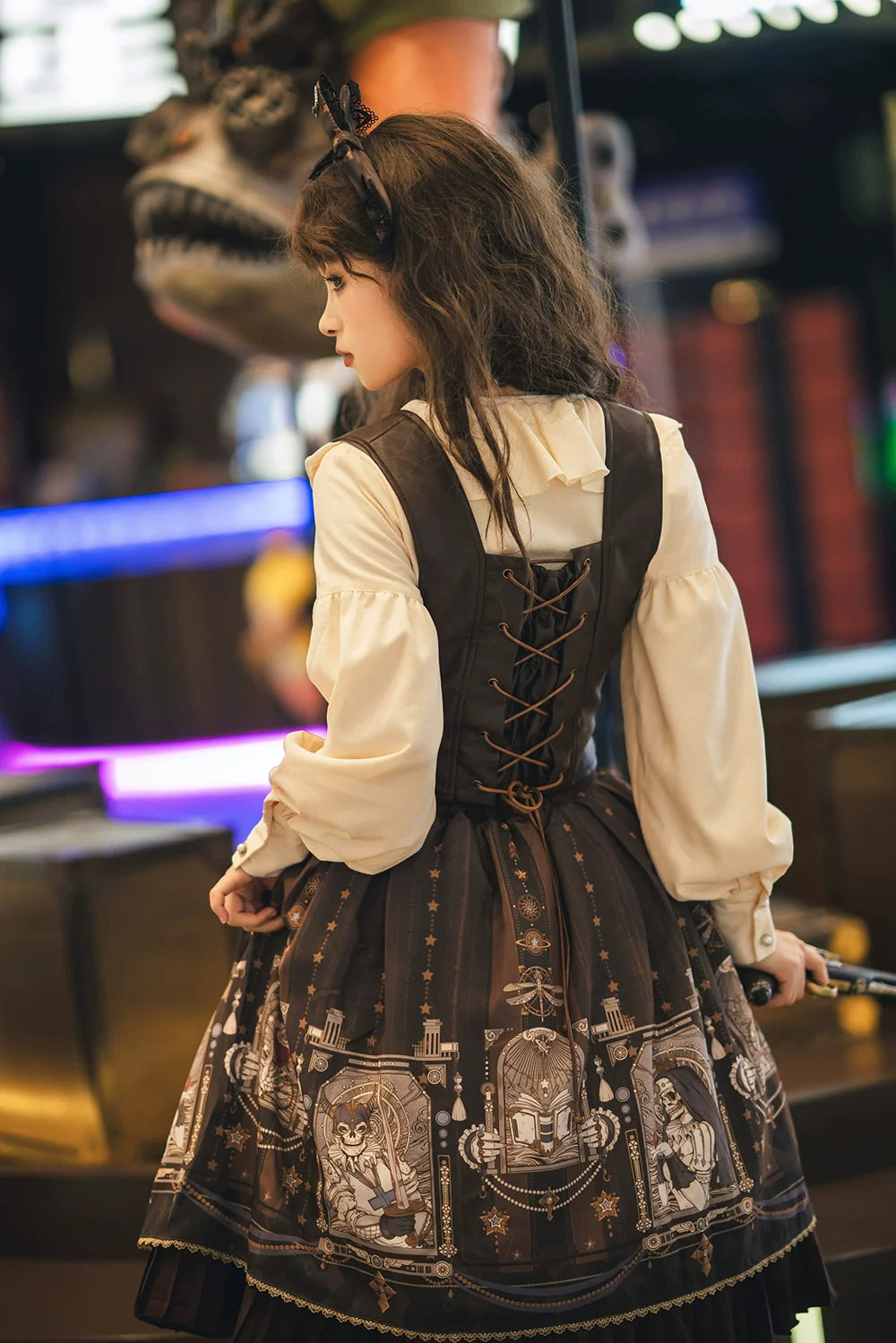 Miss Point - Demon Hunter's Diary - Gothic Lolita PU Leather Vest