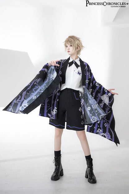 Princess Chronicles - Summer Sunscreen Loose Vintage Printed Haori Outerwear