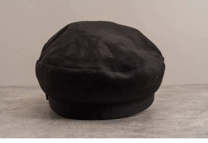 Strange Sugar - Gothic Lolita Hat Leather Buckle Lolita Newsboy Hat