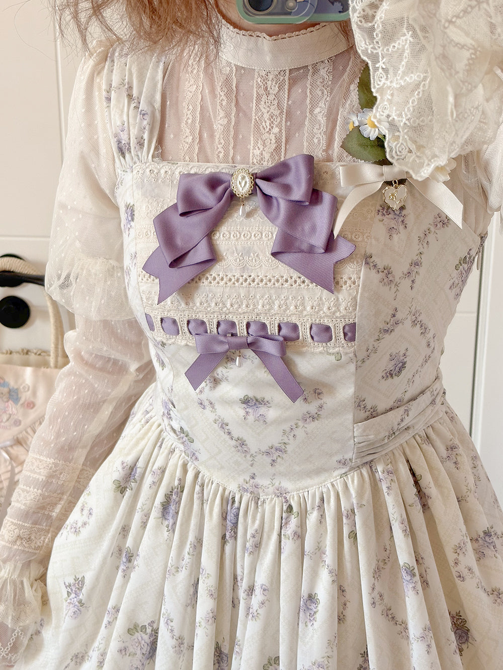 Miss Point - Customized Wood Rose 2.0 Elegant Vintage Jumper Dress