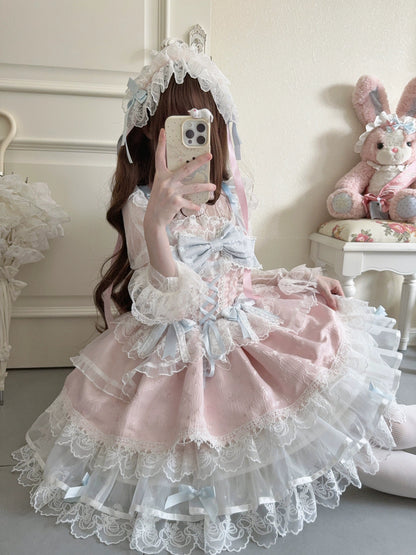 Sugar Girl- Fleeting Isle - Sweet Lolita Ballet Style Jumper Dress