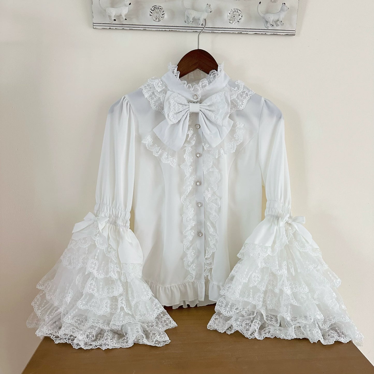 Hanguliang - Love Feathered Bond - Wedding Sweet Lolita JSK Gorgeous Bridal Blouse