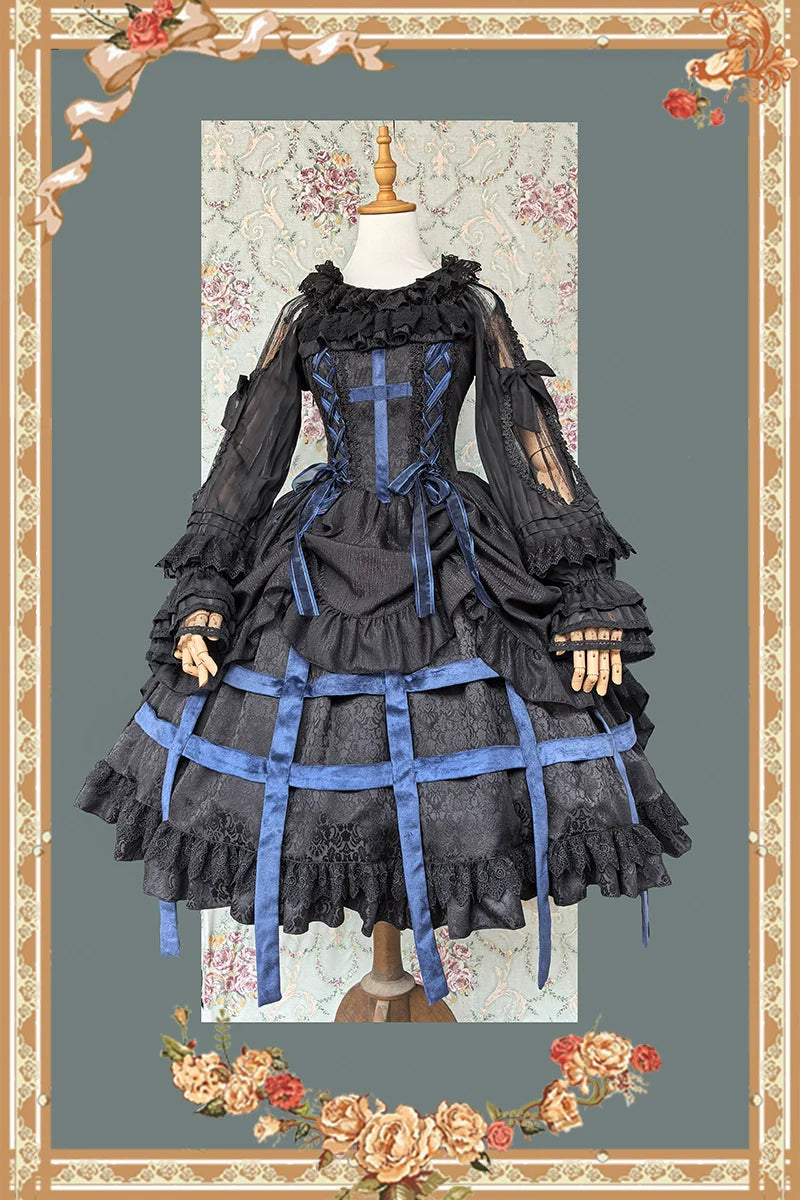 Infanta - Lilith's Cage - Gothic Lolita JSK Dress & Blouse